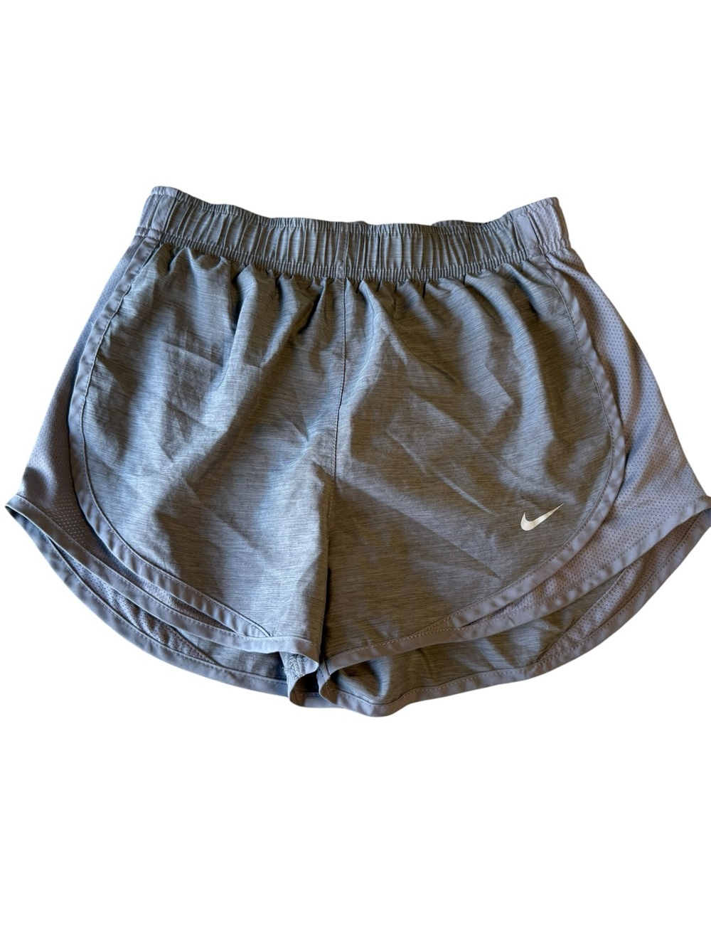 Nike Women's Heather Gray Athletic‎ Shorts with White Swoosh